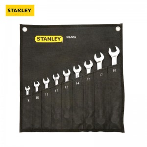 STANLEY/史丹利  9件套公制精抛光两用长扳手  93-609-22  扳手套装