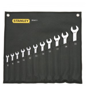 STANLEY/史丹利  11件套公制精抛光两用长扳手  93-611-22  扳手套装