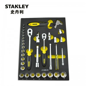 STANLEY/史丹利 34件套6.3,10,12.5MM系列公制工具托 LT-026-23 综合性组合工具