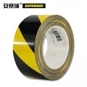 SAFEWARE 安赛瑞 耐磨型划线胶带（黄/黑）5cm×22m PET基材