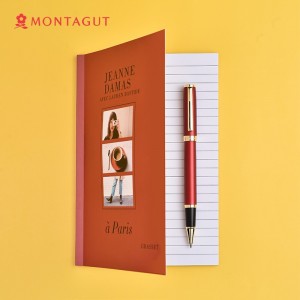 法国梦特娇（MONTAGUT）签字笔商务宝珠笔礼盒装书写签名笔 礼遇系列 红丽雅0.5mm