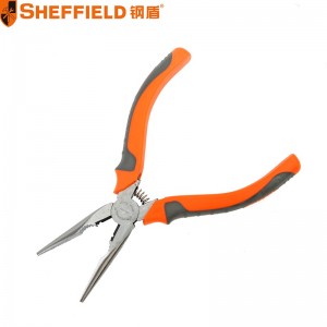 钢盾 S043005 专业日式圆腮尖嘴钳8"
