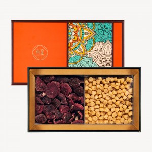 有呈 幸福琉璃系列 云南野生紫面红姑(120克)+大连淡干元贝(350克) 礼盒装