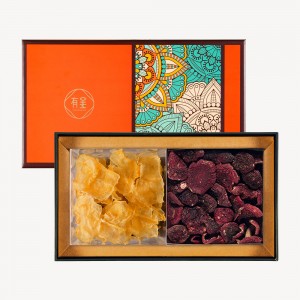 有呈 幸福琉璃系列 加州蝴蝶胶(150克)+云南野生紫面红菇(120克) 礼盒装