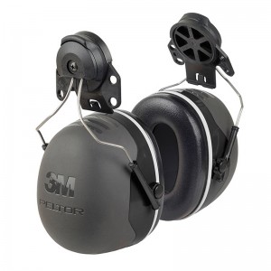 3M X5P3挂安全帽式隔音耳罩X4P3工业防护耳罩防噪声降噪音建筑工业静音耳罩配合安全帽使用 X5P3【降噪37分贝】