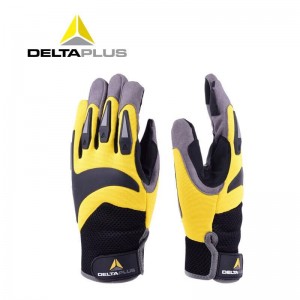 代尔塔 高空户外运动手套 适用于攀岩绳索作业 耐磨防护透气舒适安全骑行 209902