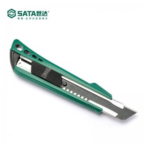 世达塑柄推钮旋钮美工刀介刀裁纸刀壁纸刀 93426 93429 93422A 塑柄推钮美工刀8节