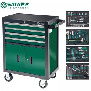 世达（SATA）09925 210件品牌机修工具车组套+4抽屉2门工具车 定制 09925 210件套