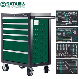 世达（SATA）09930/09931/09932 通用机修工具车组套+6抽屉工具车 定制 09931 368件通用机修组套+工具车