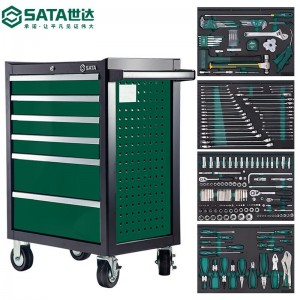 世达（SATA）09930/09931/09932 通用机修工具车组套+6抽屉工具车 定制 09932 242件通用机修组套+工具车