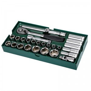 世达（SATA） 工具托套装套筒扳手钳类锉刀螺丝批套筒快扳  09901-09915 27件12.5MM系列套筒09903