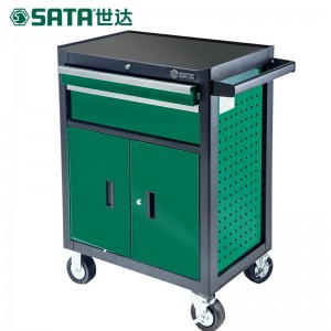 世达（SATA）95124/95125/95126 27in抽屉式汽修工具车 定制 95124 汽修2抽屉2门工具车