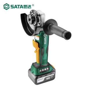 SATA/世达J系列锂电无刷角磨机 51090C 包含18V/5Ah一电一充 