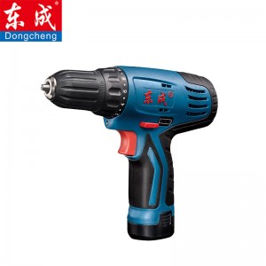 东成 锂电钻12V双速正反转调速充电式手电钻套装电动螺丝刀起子机多功能家用 双电单速DCJZ09-10E