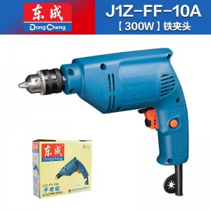 东成手电钻家用电动螺丝刀多功能电动工具J1Z-FF-10A自锁手电钻10mm东成电动工具 J1Z-FF-10A【300W】铁夹头