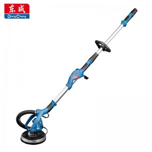 东成墙面打磨机S1F-FF02-225伸缩长杆自吸式砂墙机无尘砂纸机腻子墙壁抛光机