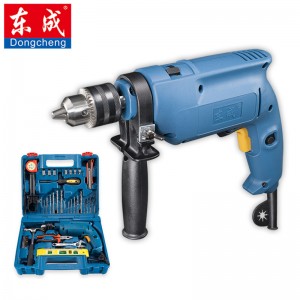 东成 冲击电钻家用工具箱多功能冲击钻工具套装手电钻 Z1J-FF04-13