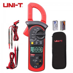 优利德（UNI-T）钳形表数字钳形万用表高精度数显电流表防烧防误测勾表 双表笔电池钳表套餐 UT200B 交流0-600A