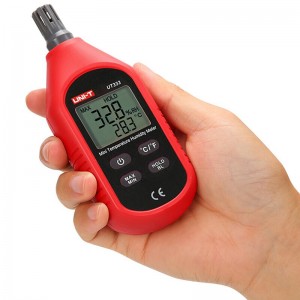 优利德迷你型数字温湿度计 实验室婴儿房家用室内电子温度计工业温湿度表 UT333（湿度计）