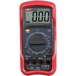优利德（UNI-T）数字万用表防烧防误测数显多功能高精度电工表 UT51（1000V/直流电压测量）现货