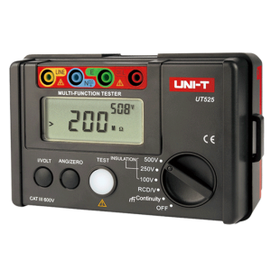【官方直销】优利德UT525/UT526多功能电气测试仪漏电保护/低电阻/绝缘电阻 UT525