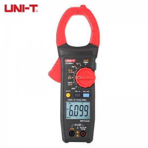 优利德（UNI-T）UT205A+交流电流钳形表1000A智能防烧数字万用表电流表