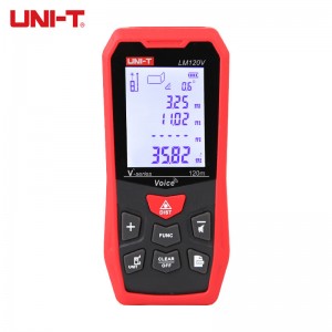 优利德 UNI-T LM120V 锂电池直充数据语音播报 红外线量房仪