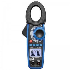 CEM华盛昌数字钳形表高精度电流表多功能数显万用表交直流真有效值电压电阻测试仪 DT-3343原厂标配