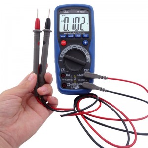 CEM华盛昌专业防水防尘自动量程防烧数字万用表 电压电流数显式真有效值电工维修防水型多用表 欧姆表 DT-9918