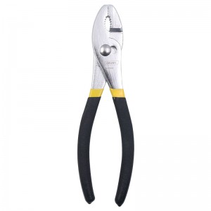 得力(deli) DL25508 鲤鱼钳 美式镀铬沾塑柄鲤鱼钳 8英寸 