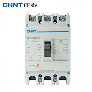 正泰（CHNT）NM1-250H/3300-200A 塑壳断路器 三相3P空气开关 过载短路保护器