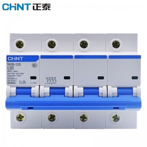 正泰断路器 空气开关 过载空开小型断路器NXB-125系列 4P C80