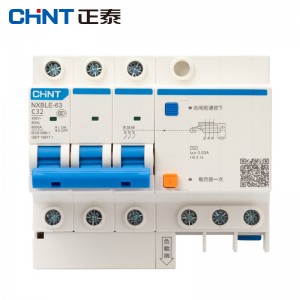 正泰（CHNT）NXBLE-63-3P-C32 家用小型漏电保护断路器 漏保空气开关 3P C32 30mA 6kA