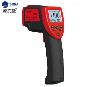 泰克曼高精度高温红外测温仪多功能测温枪测温仪测TM910原装标配