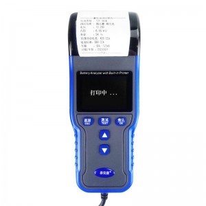 泰克曼 蓄电池检测仪汽车电瓶寿命测试仪蓄电池内阻电压测量仪 TM990A彩屏带打印(12V/24V)