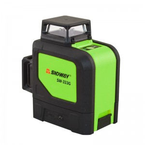 深达威仪器(SNDWAY)SW-333G绿光水平仪红外线高准确度投线仪贴地仪扫平贴墙仪3D12线 