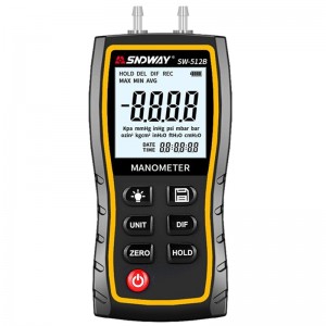 深达威（SNDWAY）SW-512B 数字差压计电子微差压表气压压力测试仪检测器压力表±39.99KPa 