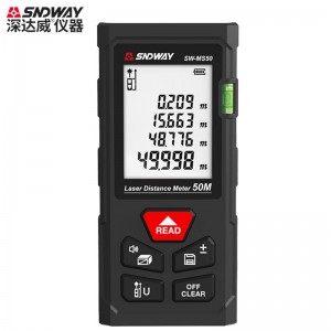 深达威（SNDWAY）测距仪激光距离测量仪手持电子量房尺卷尺  SW-MS50 