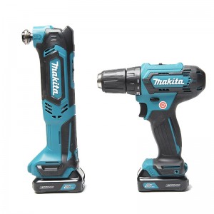 牧田/MAKITA CLX225X2锂电池充电式多功能切割打磨机TM30D+起子电钻DF333D 1.5Ah两电一充套装 