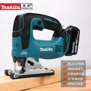 牧田（MAKITA）充电曲线锯 DJV182Z锂电拉花锯木工可调速线锯18V   DJV182曲线锯【裸机】