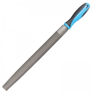 百锐（BERENT）BT7108 8寸锉刀圆锉半圆锉木工专用锉刀工具 双色柄半圆锉6