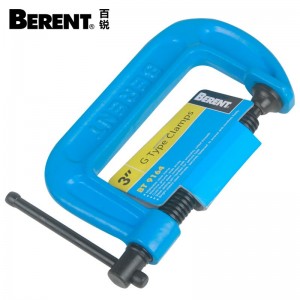 百锐 BERENT G型夹 g型木工夹紧器 木工夹子 定位夹 模型夹 木工工具  BT9163 2寸50MM