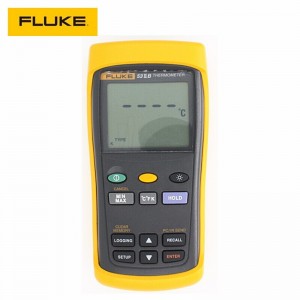 美国福禄克FLUKE-51II系列高精度接触型测温仪 数显温度计K型探头 F53-2B单通道带记录温度计