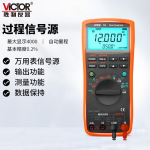 胜利仪器（VICTOR）过程多用表 测量/输出电压 电流信号 过程信号源 万用表 VC79