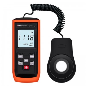胜利仪器（VICTOR）VC1010C/D 照度计测光表 照度仪亮度表 200000Lux照度 VC1010D 标配+充电套装