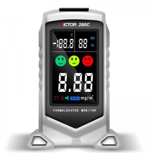 胜利仪器（VICTOR）VC260C 甲醛检测仪 家用 空气质量测试仪 温湿度计 PM2.5检测仪 测甲醛雾霾检测 企业定制