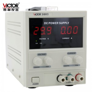 胜利仪器(VICTOR)  3位数显线性直流稳压电源 VC3003【30V/3A 单路】