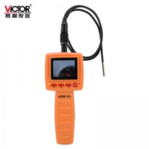 胜利仪器(VICTOR) VC501 汽车设备检修防水蛇管内窥镜视频仪