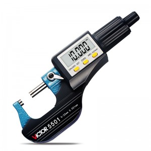 胜利仪器（VICTOR）VC5501 外径数显千分尺 千分卡尺 电子分厘卡 0-25mm 螺旋测微器0.01mm 企业定制 VC5501