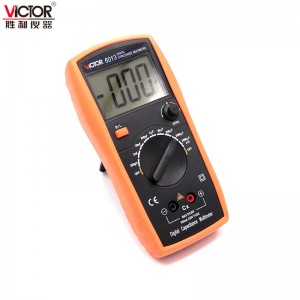 VICTOR胜利数字电容万用表VC6013/VC6243 高精度电感电容手持LCR测试仪 VC6013 标配+充电套装